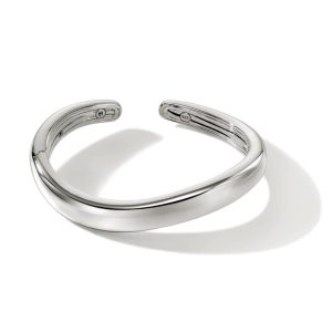 Surf Kick Cuff, Sterling Silver, Slim