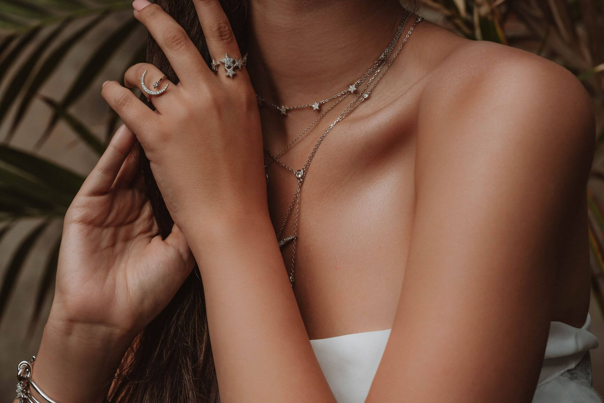 luxury necklace and bracelet